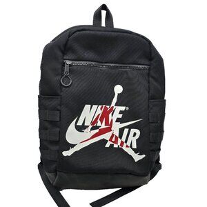 Nike Jordan Air Backpack Black Large Jumpman Logo School Daypack Padded Sports
